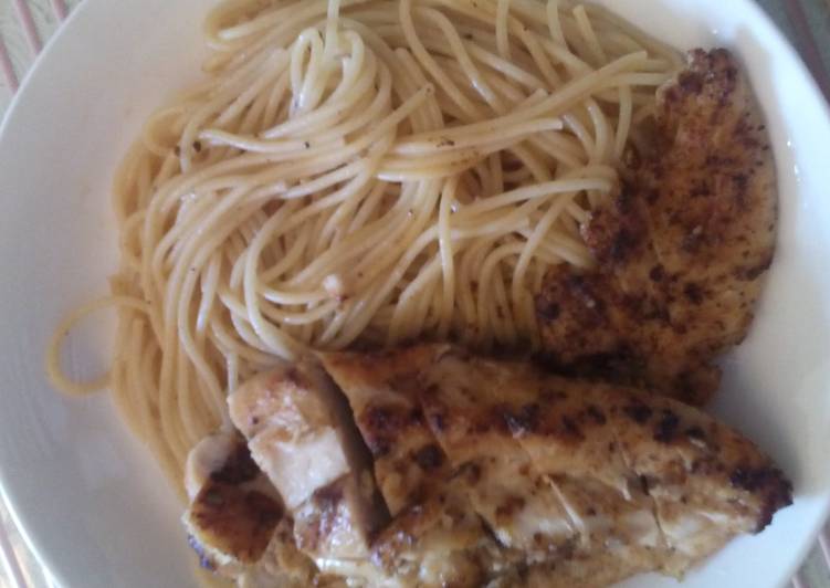 Recipe of Favorite Pam&#39;s Pan fried butter&amp;garlic chicken…
