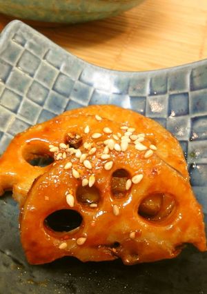 A picture of Teriyaki Lotus Root.