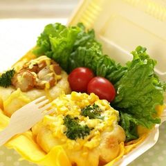 A picture of Freshly Baked Savory Stuffed Rolls in the Morning.