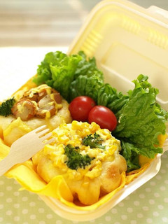 A picture of Freshly Baked Savory Stuffed Rolls in the Morning.