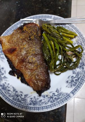 Una foto de Trucha asalmonada rellena🐟😋