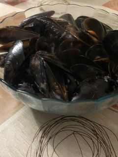 Una foto de Mejillones al vapor