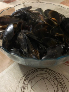 Una foto de Mejillones al vapor