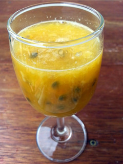 A picture of Orange With Passion Fruit Juice.