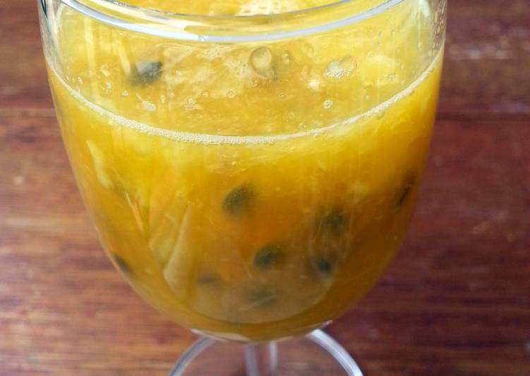 Simple Way to Make Perfect Orange With Passion Fruit Juice