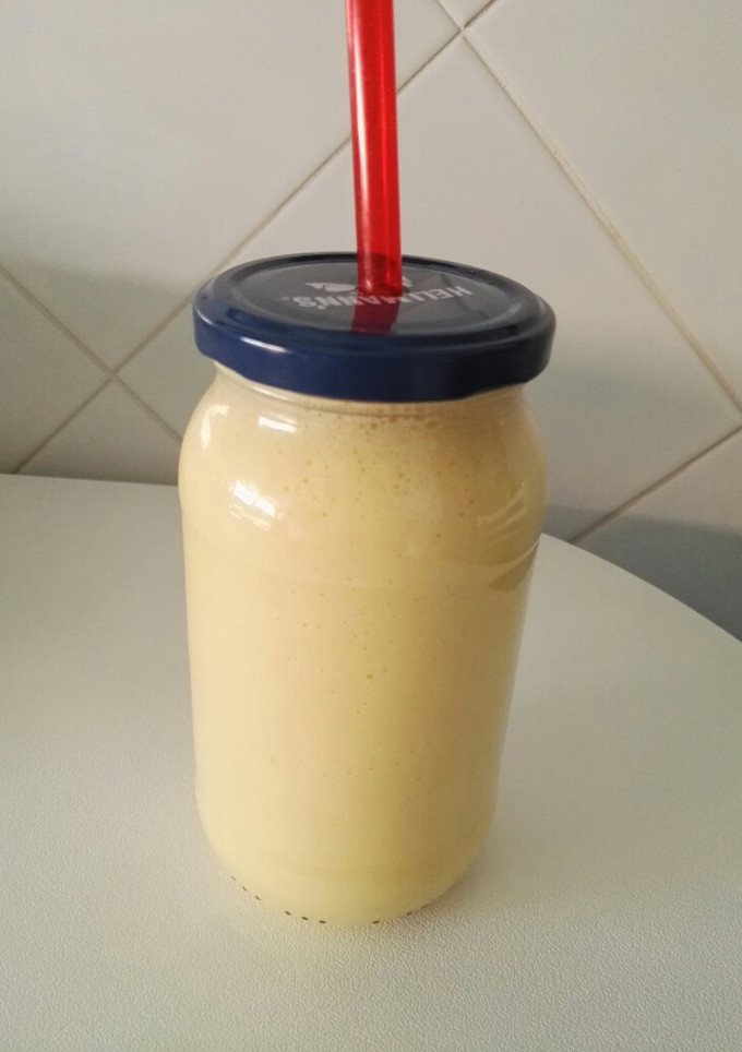 Una foto de Batido/smoothie de naranja y mango