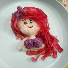 A picture of Crab stick Bento.