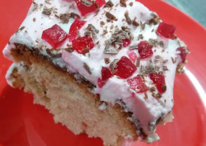 Recipe of Quick Vanilla Cream Frosted Cake