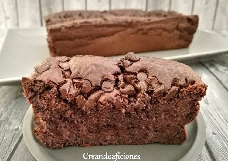 Bizcocho de chocolate y plátano sin azúcar