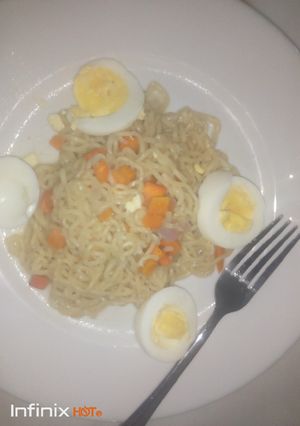 A picture of Crayfish Noodles.