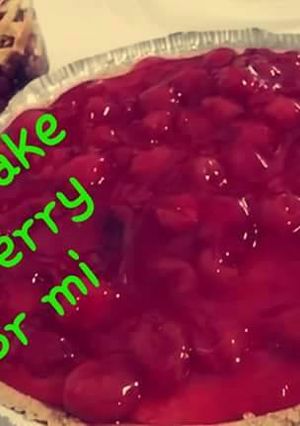 Una foto de Cheesecake de cherry