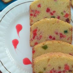 A picture of Tutti frutti cake.