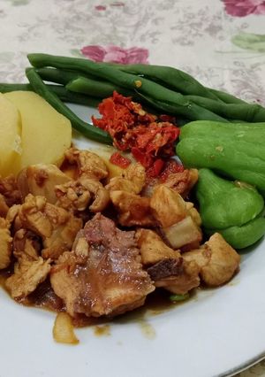 Foto resep Ayam Lada Hitam Saus Tiram No Minyak