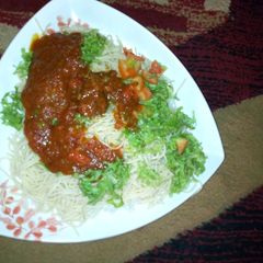 A picture of Rice super gatte & salad.