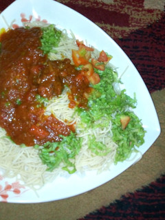 A picture of Rice super gatte & salad.