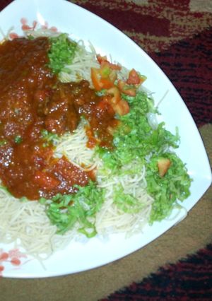 A picture of Rice super gatte & salad.