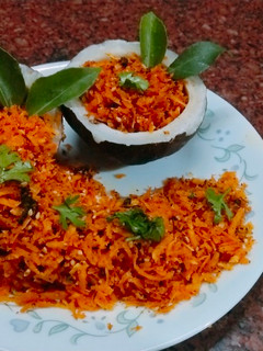 A picture of Dry coconut chutney.