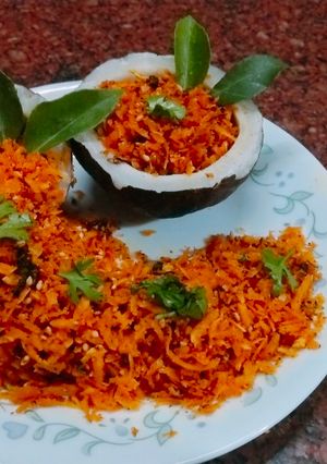 A picture of Dry coconut chutney.