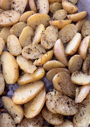 A picture of Roasted Lime-Herb Mini Potatoes.