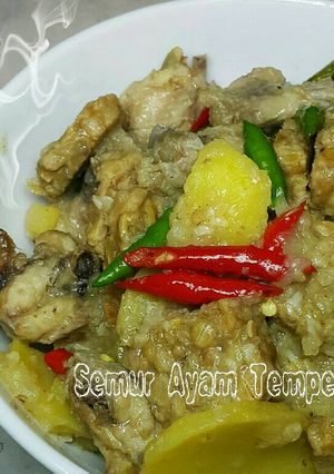 Foto resep Semur Tempe Ayam Kentang 🍃