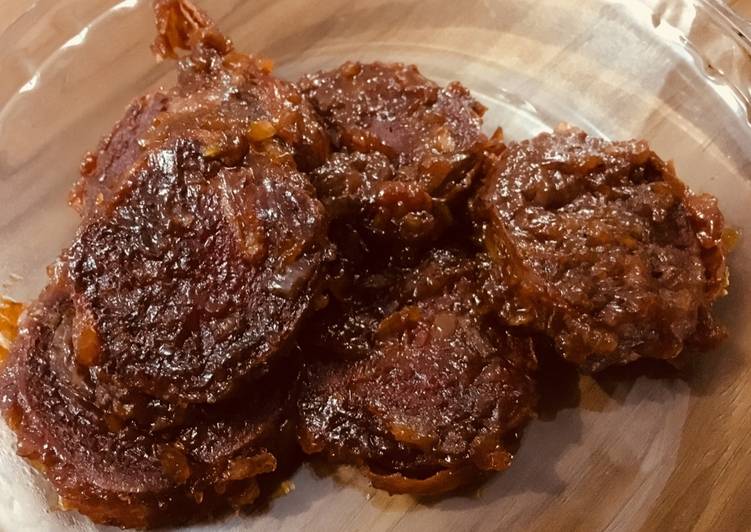 Rolade sapi BBQ sauce