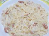 Spaghetti Carbonara Simple Hemat 🍝🧀🥛
