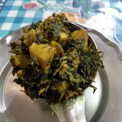 Methi-aloo A picture of Methi-aloo.