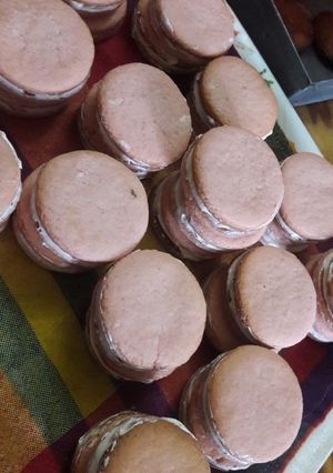 Une photo de Sablé noël fraise et épices pain d'épices