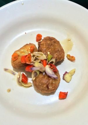 Foto resep Perkedel tempe sambal matah Menu dibawah Rp 10.000