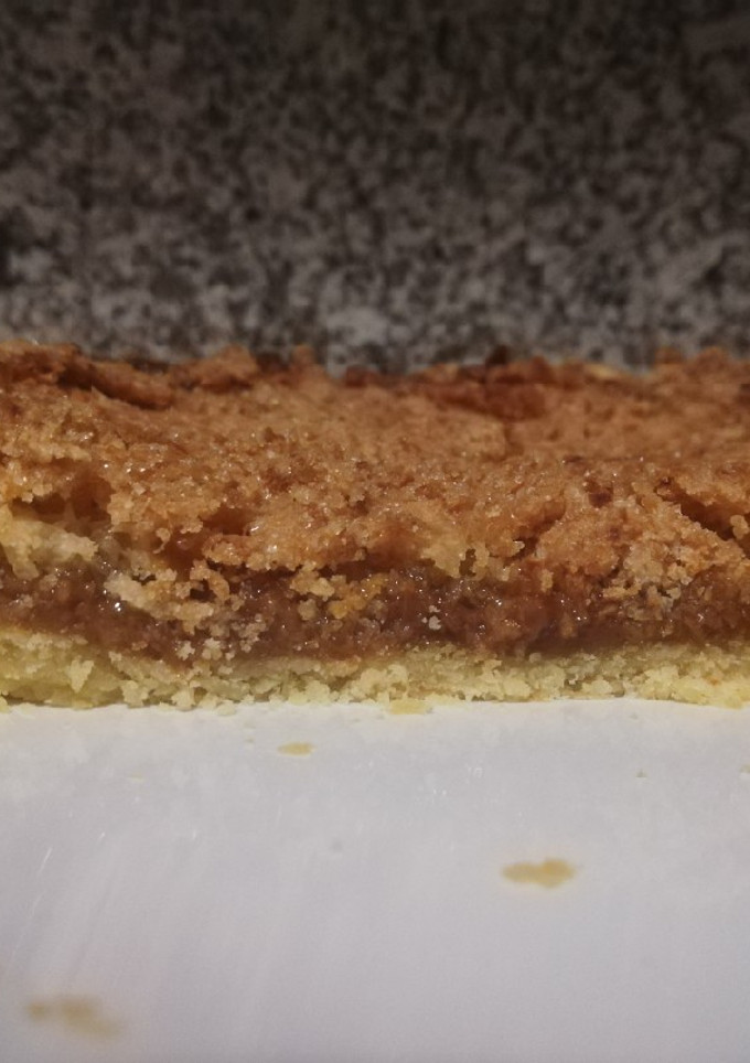 Una foto de Tarta de coco y dulce de leche