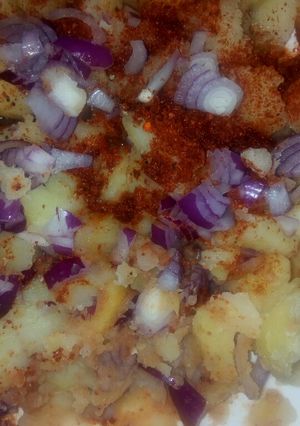 A picture of Spicy potatoes #festivedishcontestmombasa #Arabiccontest.