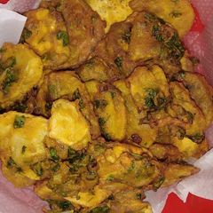 A picture of Hot spicy Potato bhajia#authormarathon.