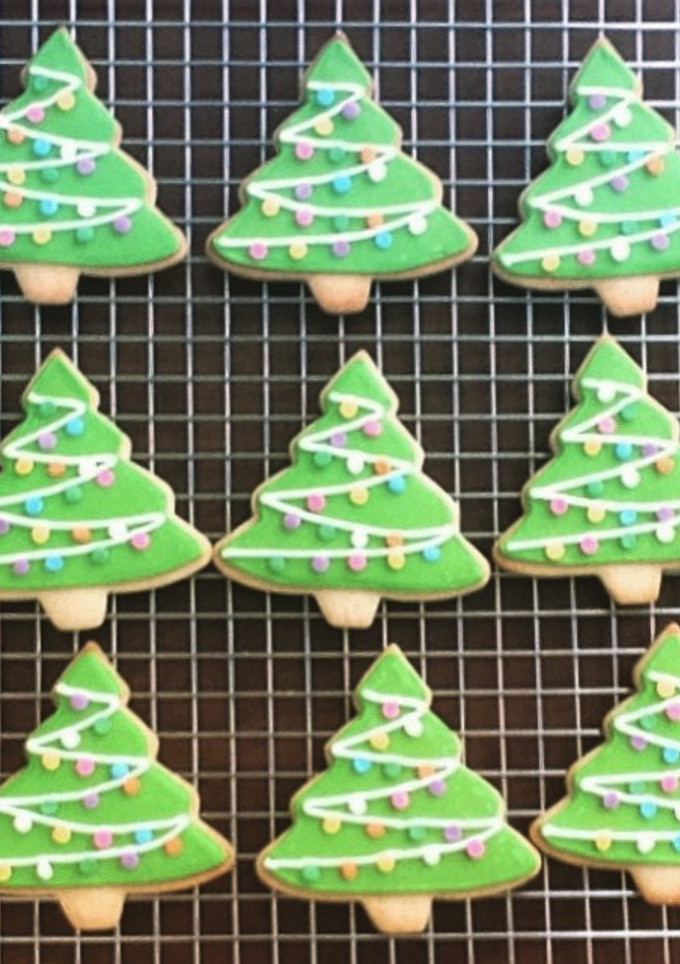 Una foto de Galletas de mantequilla navideñas
