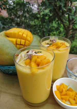 A picture of Mango lassi.