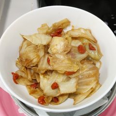 Round cabbage and goji berry A picture of Round cabbage and goji berry.