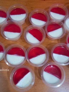 Foto resep Puding Merah Putih