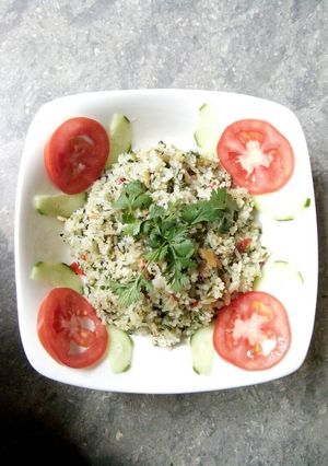 Hình của món Cơm chiên cá mặn.