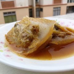 A picture of Napa Cabbage With Pork In Supreme Sauce.