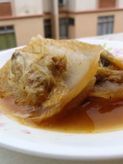 A picture of Napa Cabbage With Pork In Supreme Sauce.