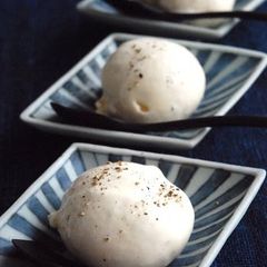 A picture of Black Pepper Ice Cream.
