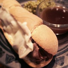 A picture of French Dip Sandwiches.