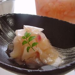 A picture of Spring Ginger Pickled in Sweet Vinegar (Gari/Sushi Ginger).
