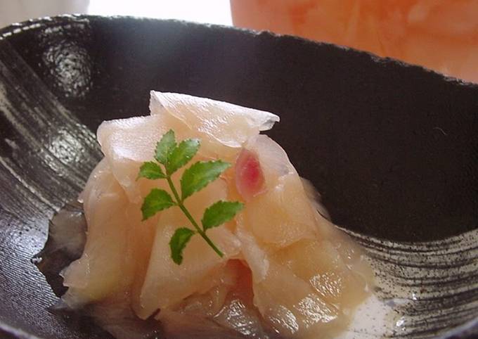 Recipe of Award-winning Spring Ginger Pickled in Sweet Vinegar (Gari/Sushi Ginger)