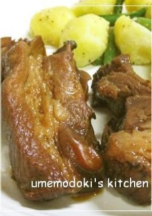 A picture of Tender Pressure Cooker Spareribs.