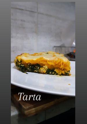 Una foto de Tarta de espinaca y zapallo