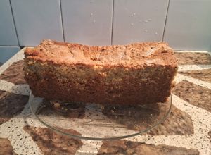 Una foto de Budín crocante de limón con yogur griego sabor frutos del bosque