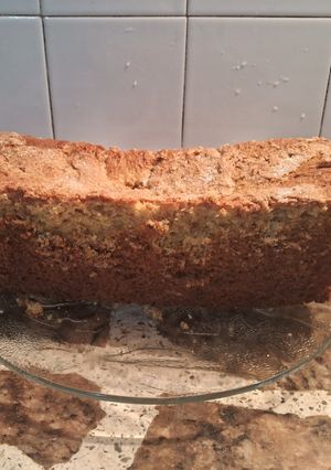 Una foto de Budín crocante de limón con yogur griego sabor frutos del bosque