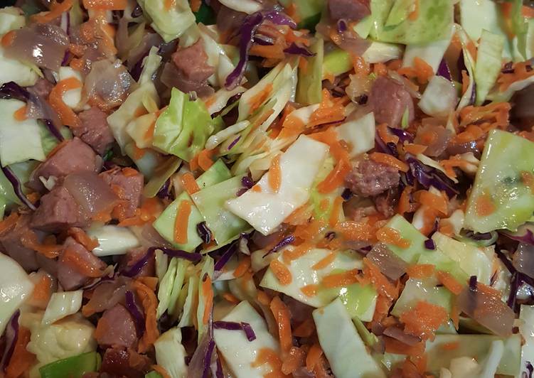 Simple Way to Make Homemade Old fashioned Kielbasa and Cabbage