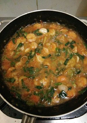 Foto resep Udang saus padang simple