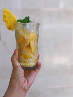 Hình của món Mít, thơm dầm sữa đặc.